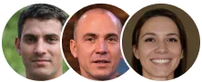 Three headshots of Eastside Electrical customers