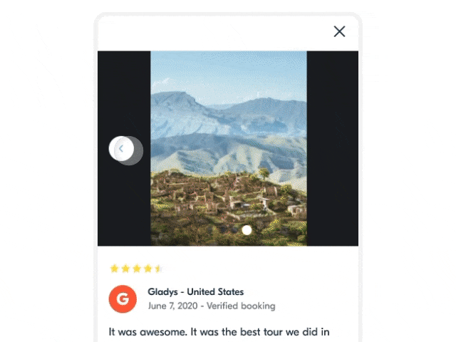 Reviews now come with customer photos, increasing traveler trust in your activities.