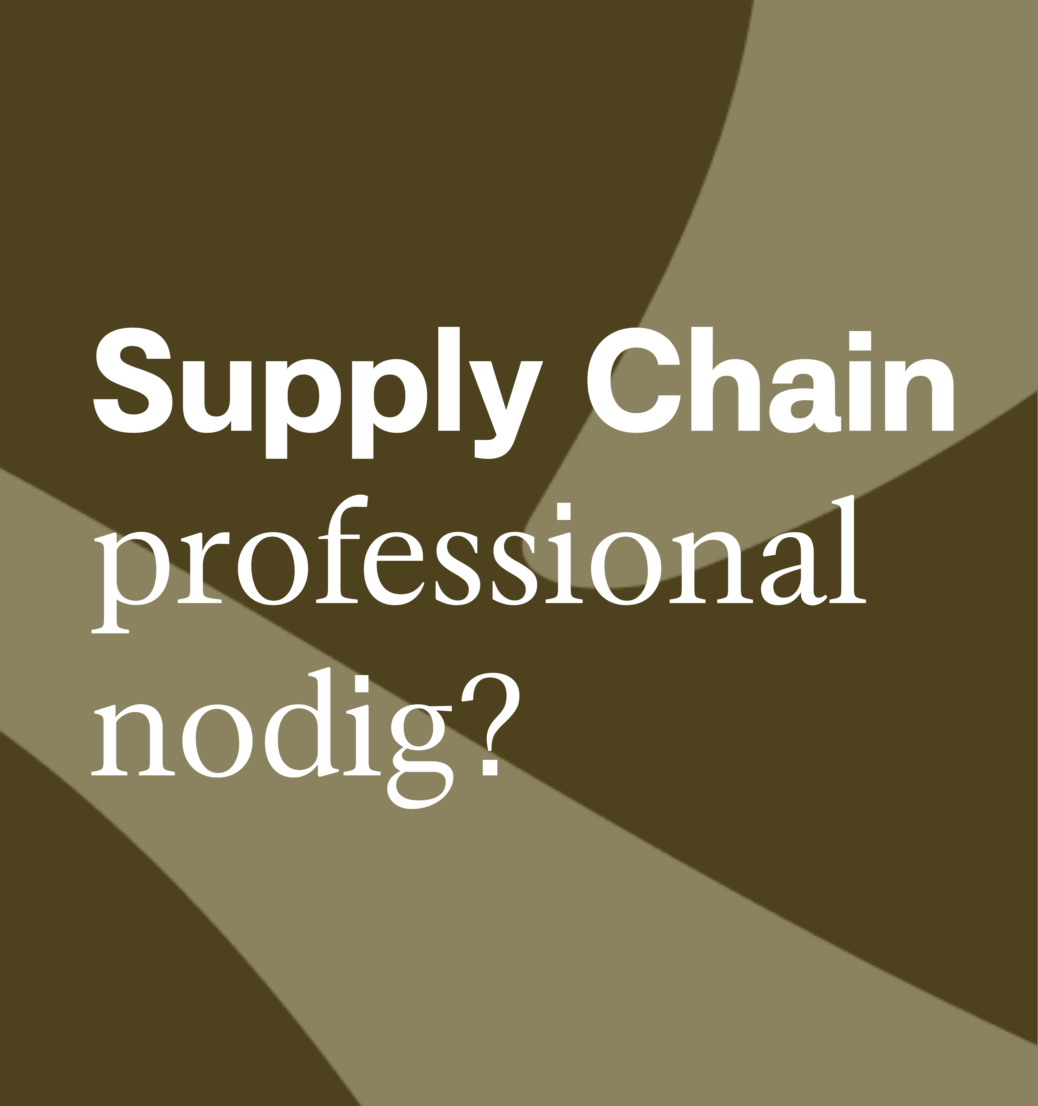 Supply Chain professionals