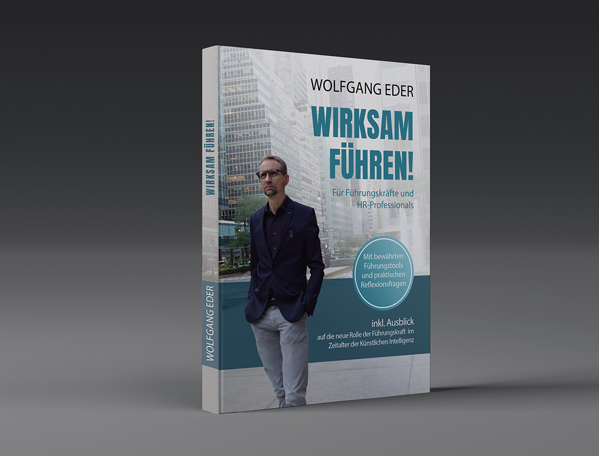 Repräsentatives Studiofoto vom Buch: Wirksam Führen. Autor: Wolfgang Eder (