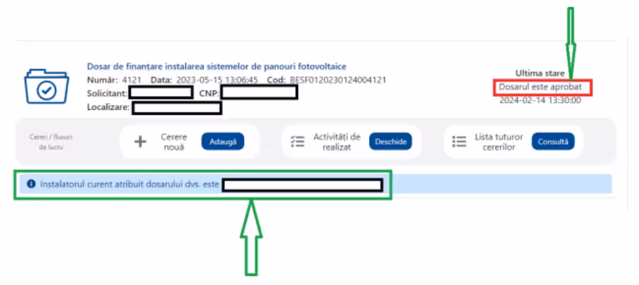 verificare dosar aprobat casa verde
