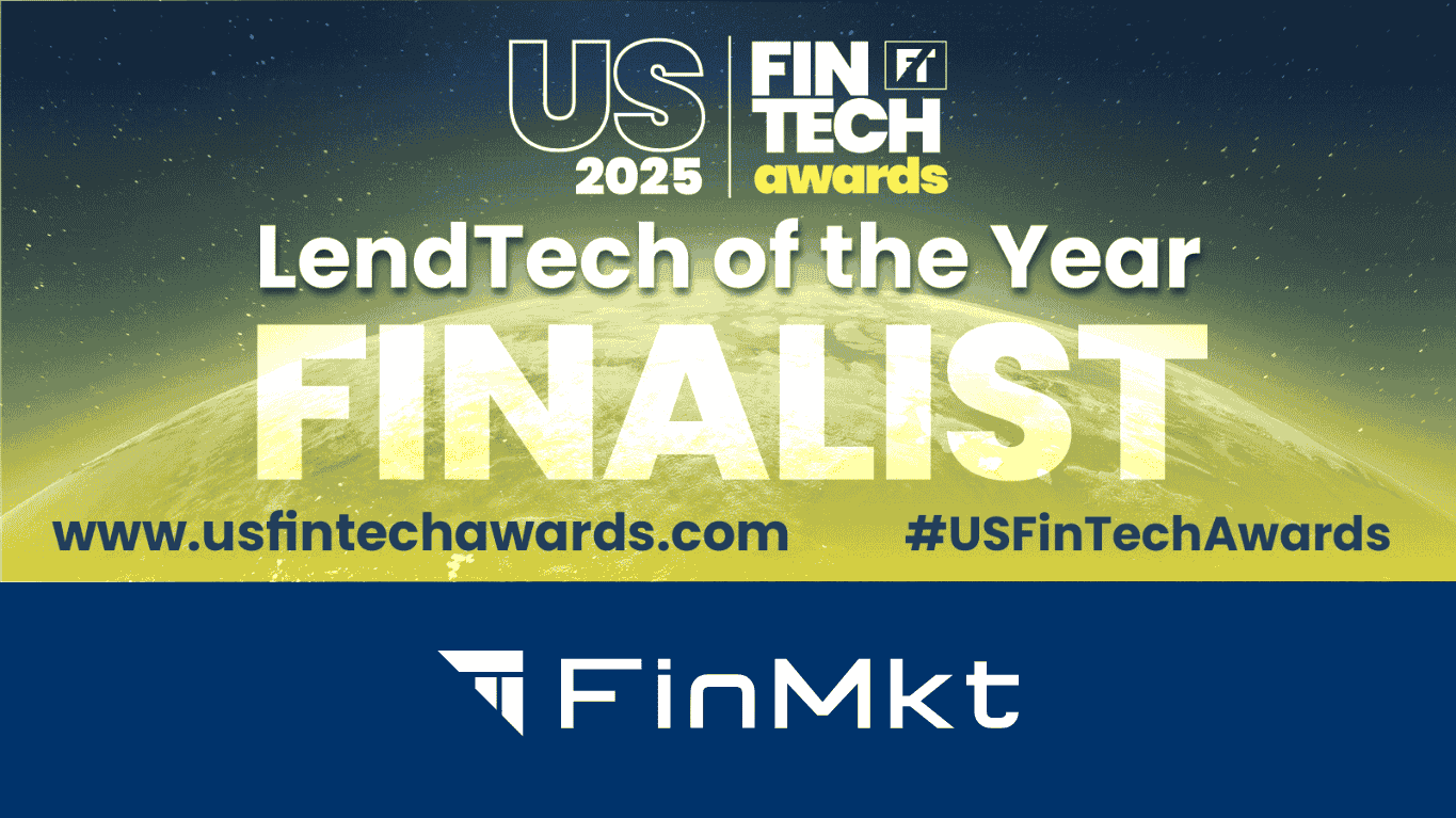 FinMkt finalist banner for US FinTech Awards 2025 LendTech of the Year category