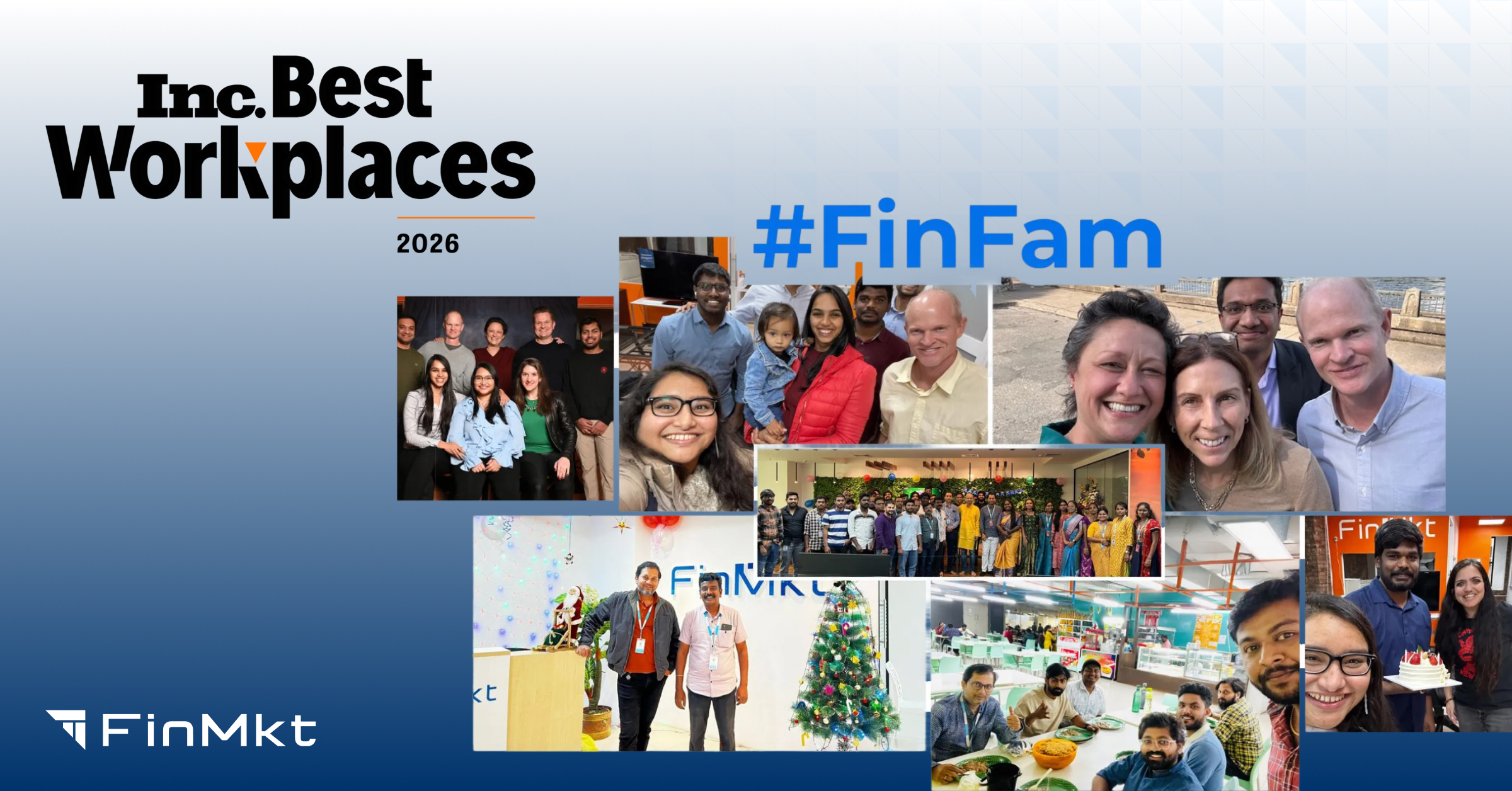 FinMkt team celebrates being named to Inc.'s 2026 Best Workplaces list for workplace culture excellence.