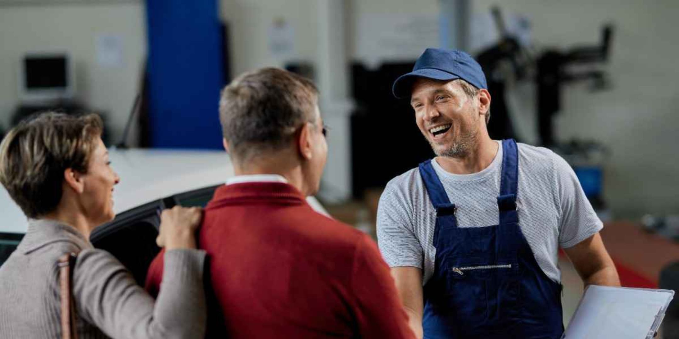 HVAC contractor presenting financing options to homeowner