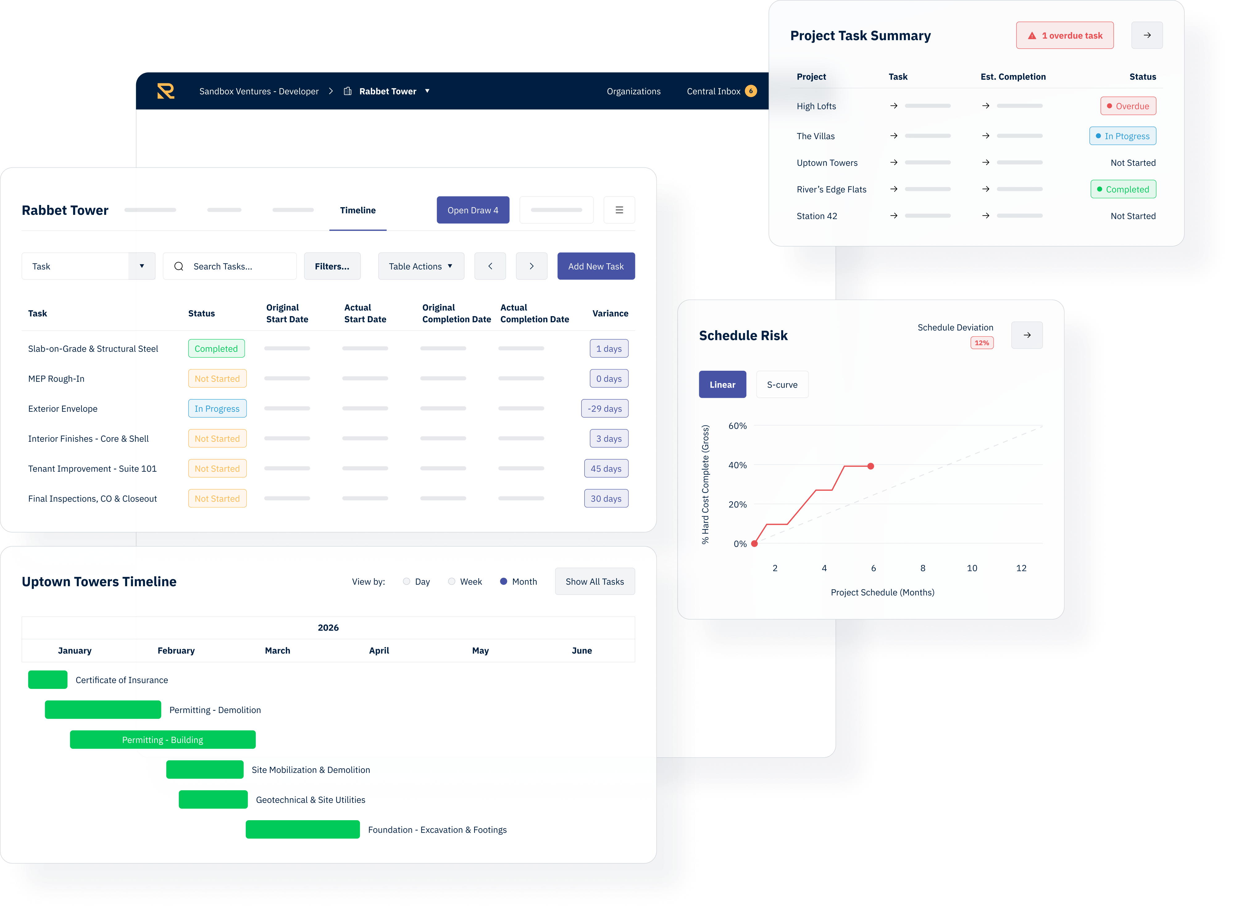 Tasks and Timeline Management
