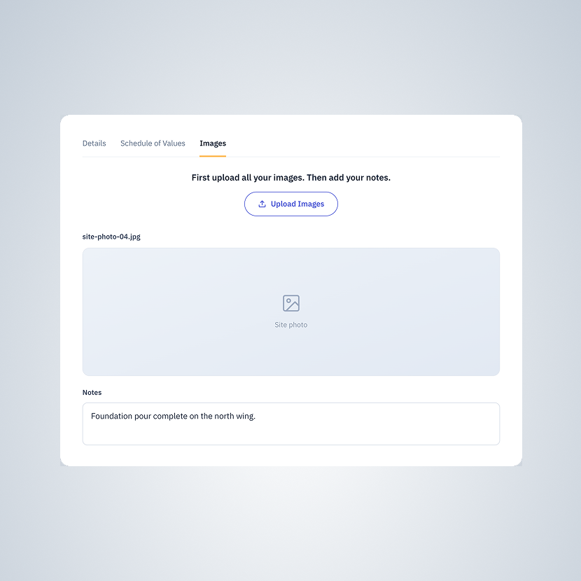 Photos and comments land on the draw automatically