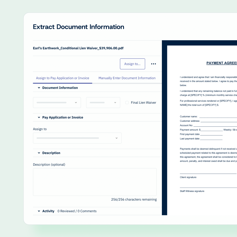 Documents are read and classified on arrival