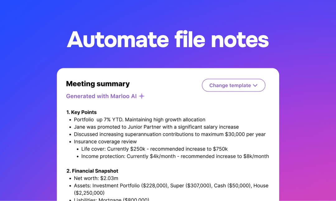 How to create AI file notes as financial adviser