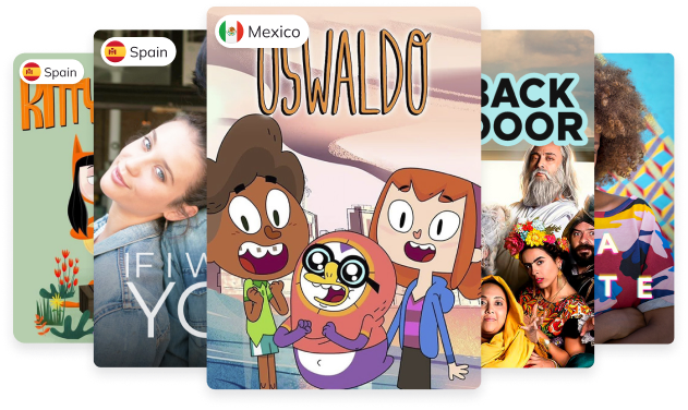 Step 1. Choose. 3000+ TV shows, Netflix hits, telenovelas, comedis and more that are designed for all levels. News shows added monthly.