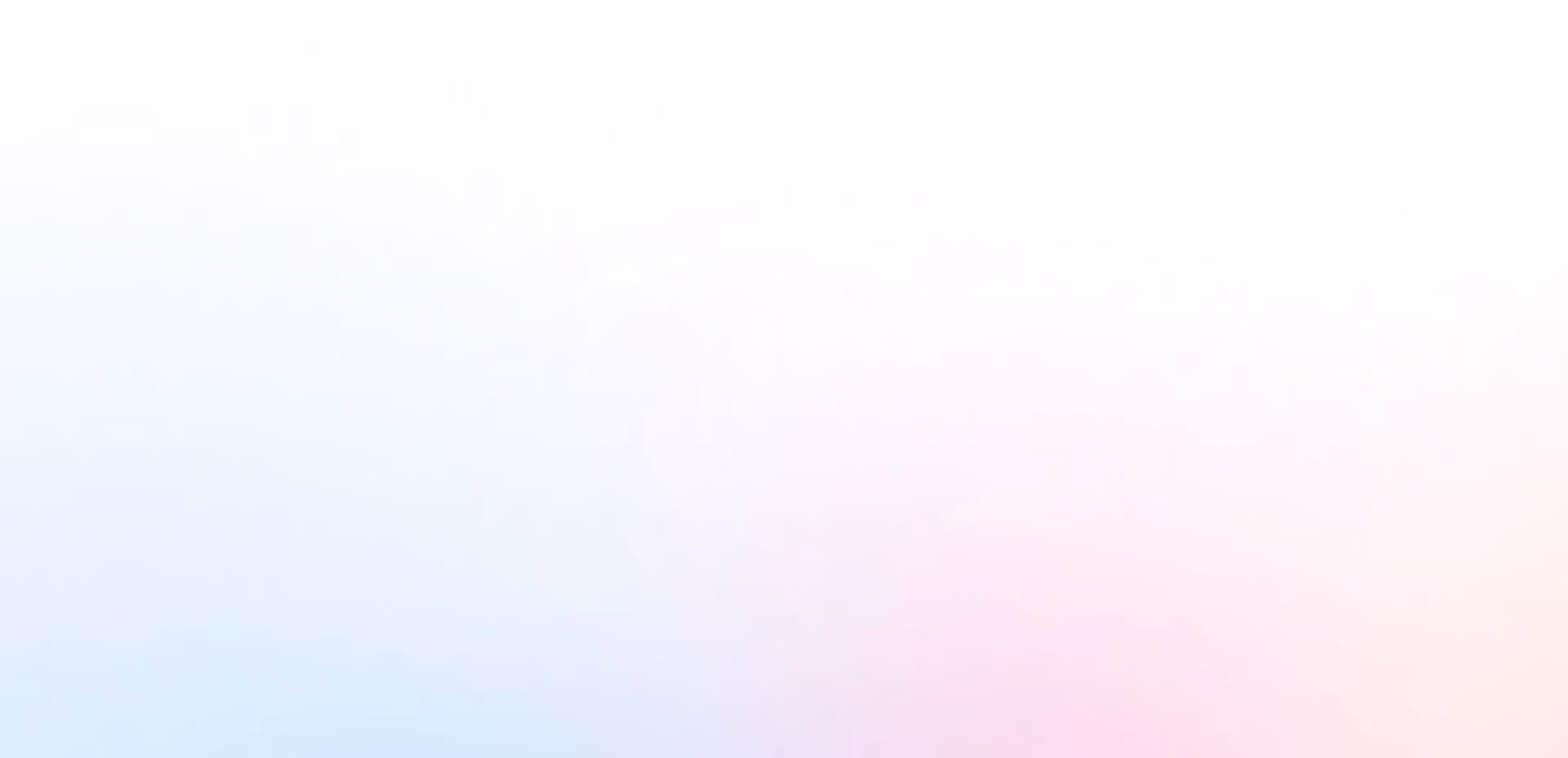 Gradient background with soft pastel colors blending from blue to pink and white.