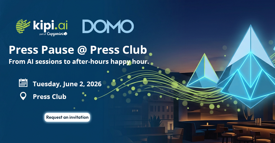 From AI sessions to after-hours happy hour.  On Tuesday, June 2, you're invited to join kipi.ai and Domo for a happy hour at Press Club, a short walk from Moscone during Snowflake Summit.  Whether you're looking to exchange ideas, explore new partnerships, or unwind with peers who understand the pace of the week, this is a chance to connect without the usual rush. Expect a welcoming atmosphere, great drinks, and plenty of opportunities to engage with fellow attendees in a more meaningful way.  You'll be in great company with data and AI leaders from across the Snowflake ecosystem, unhurried conversations, easy hospitality, and a Tuesday night off the Summit grind. 