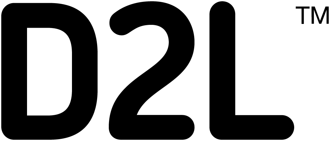 D2L black logo