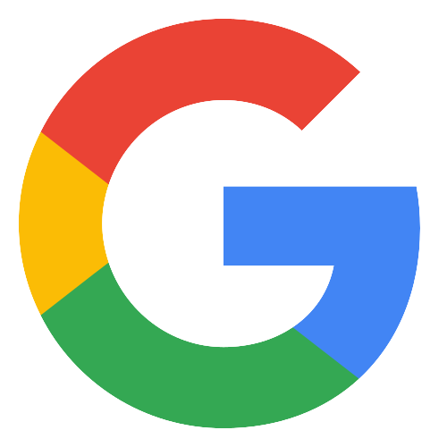 Google logo with a multicolor letter G in red, yellow, green, and blue segments.