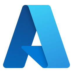 Stylized blue letter A logo with gradient shading and folded ribbon effect.