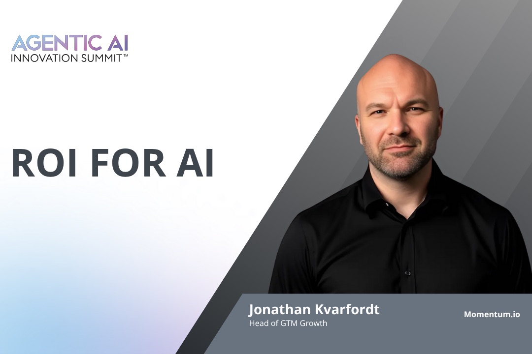 Presentation slide titled 'ROI for AI'