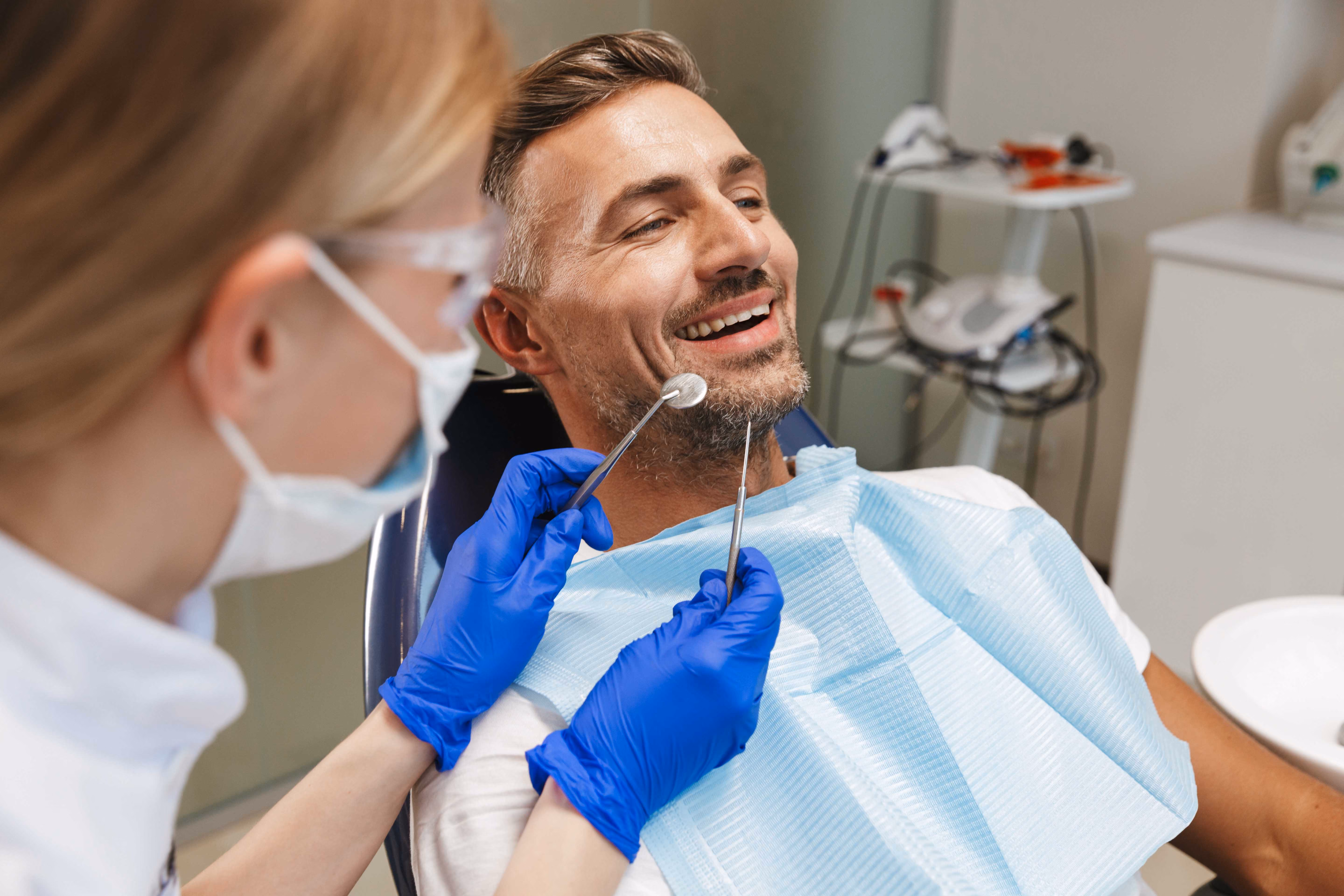Dental nurse examination.