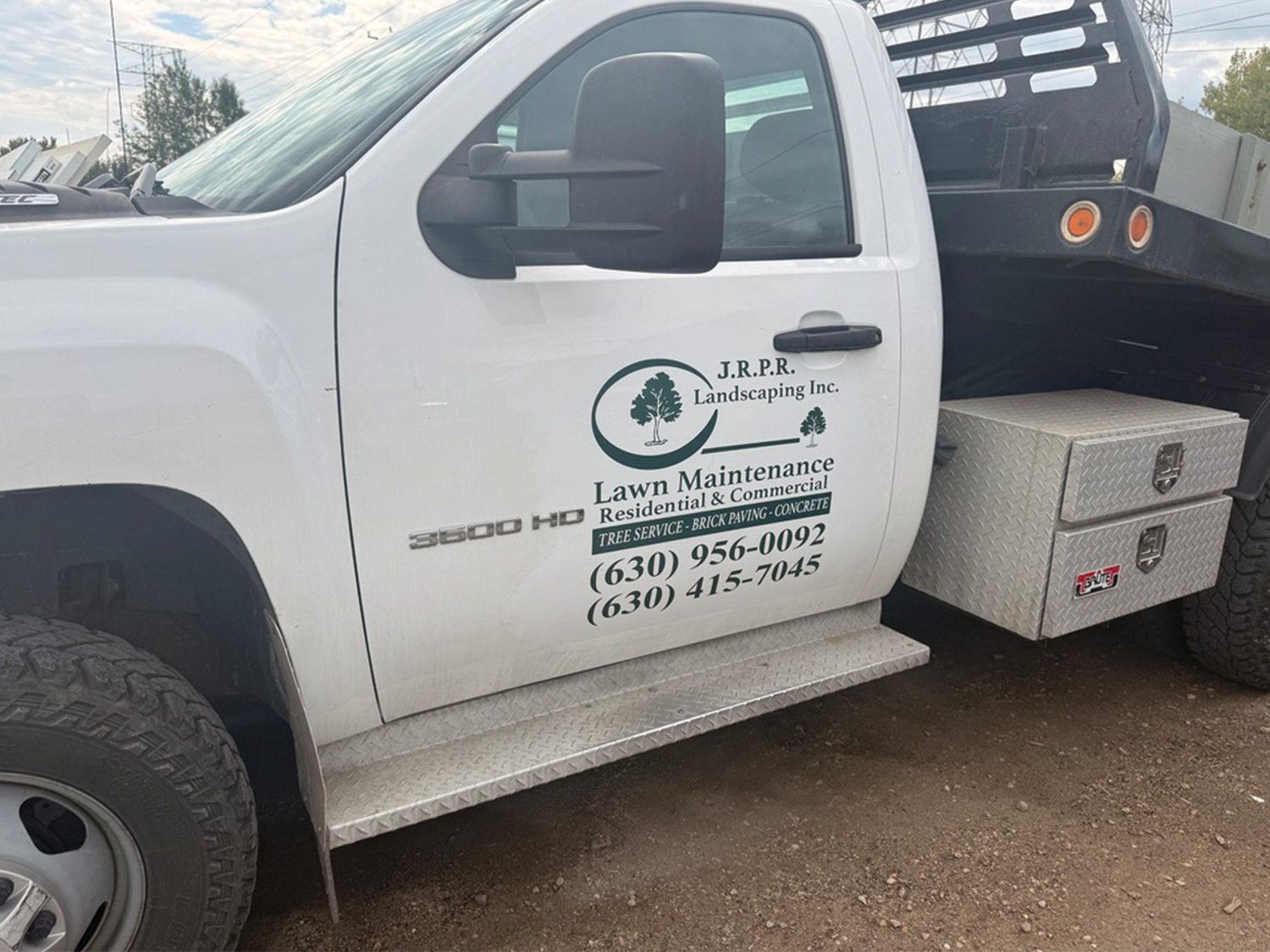 Custom Truck Door Decals - Landscaping Company