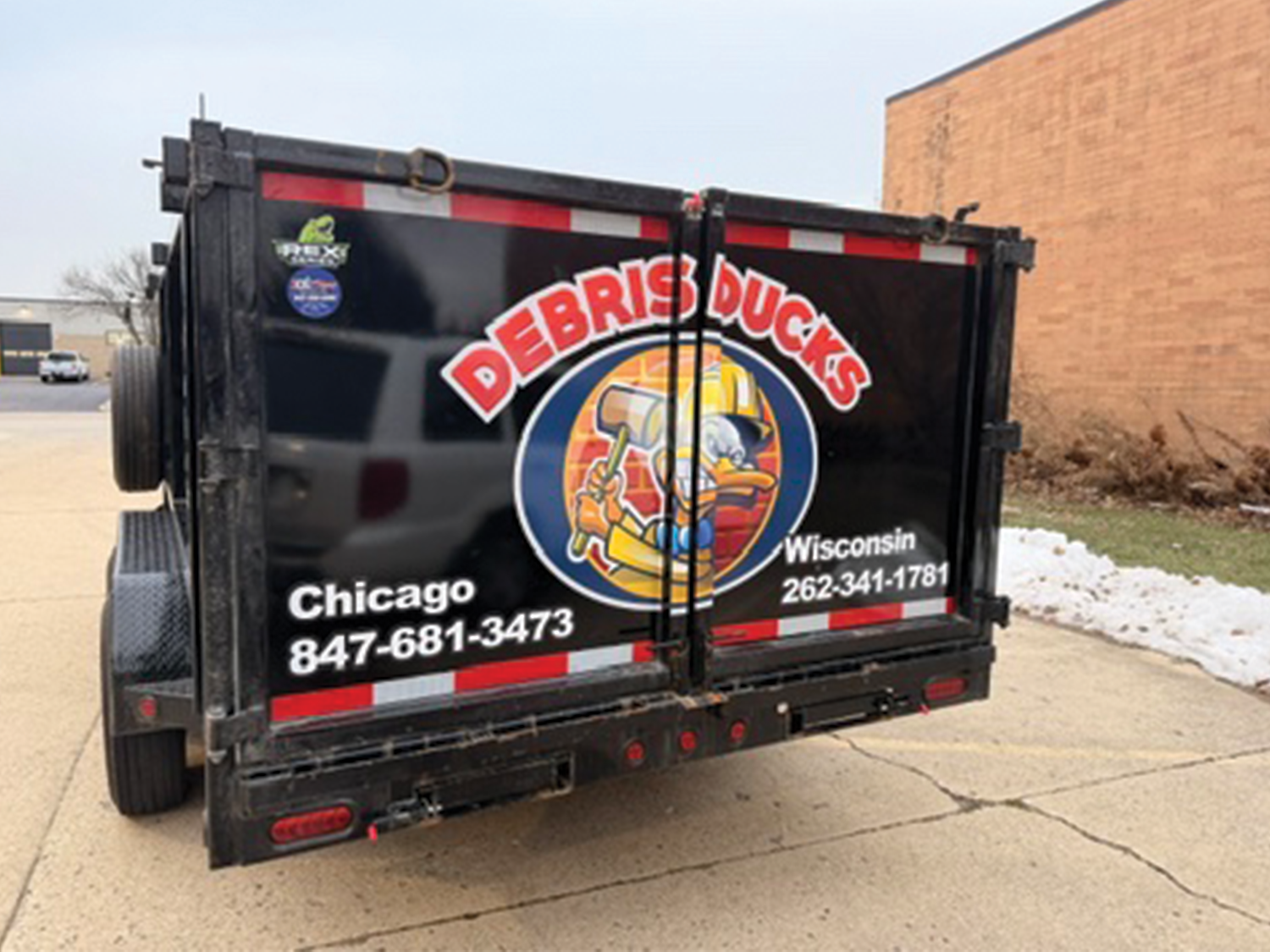 Custom Open Trailer Decals - Remodeling Company