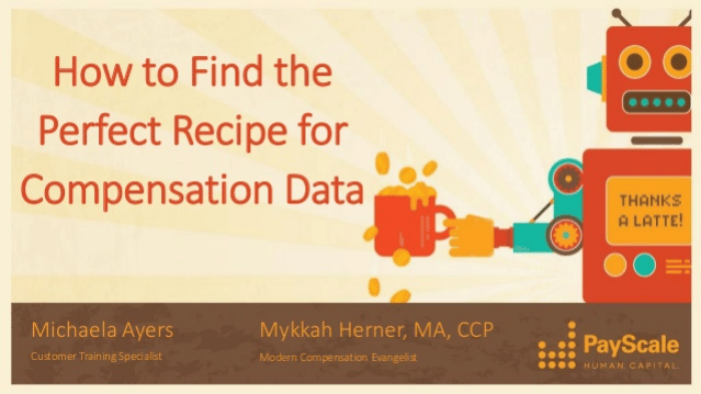 How to Find the Perfect Recipe for Compensation Data