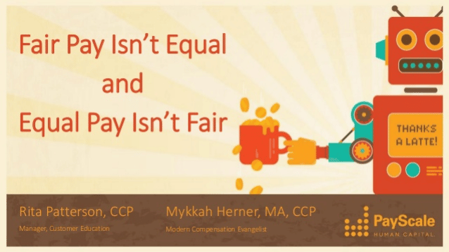Fair Pay Isn’t Equal and Equal Pay Isn’t Fair