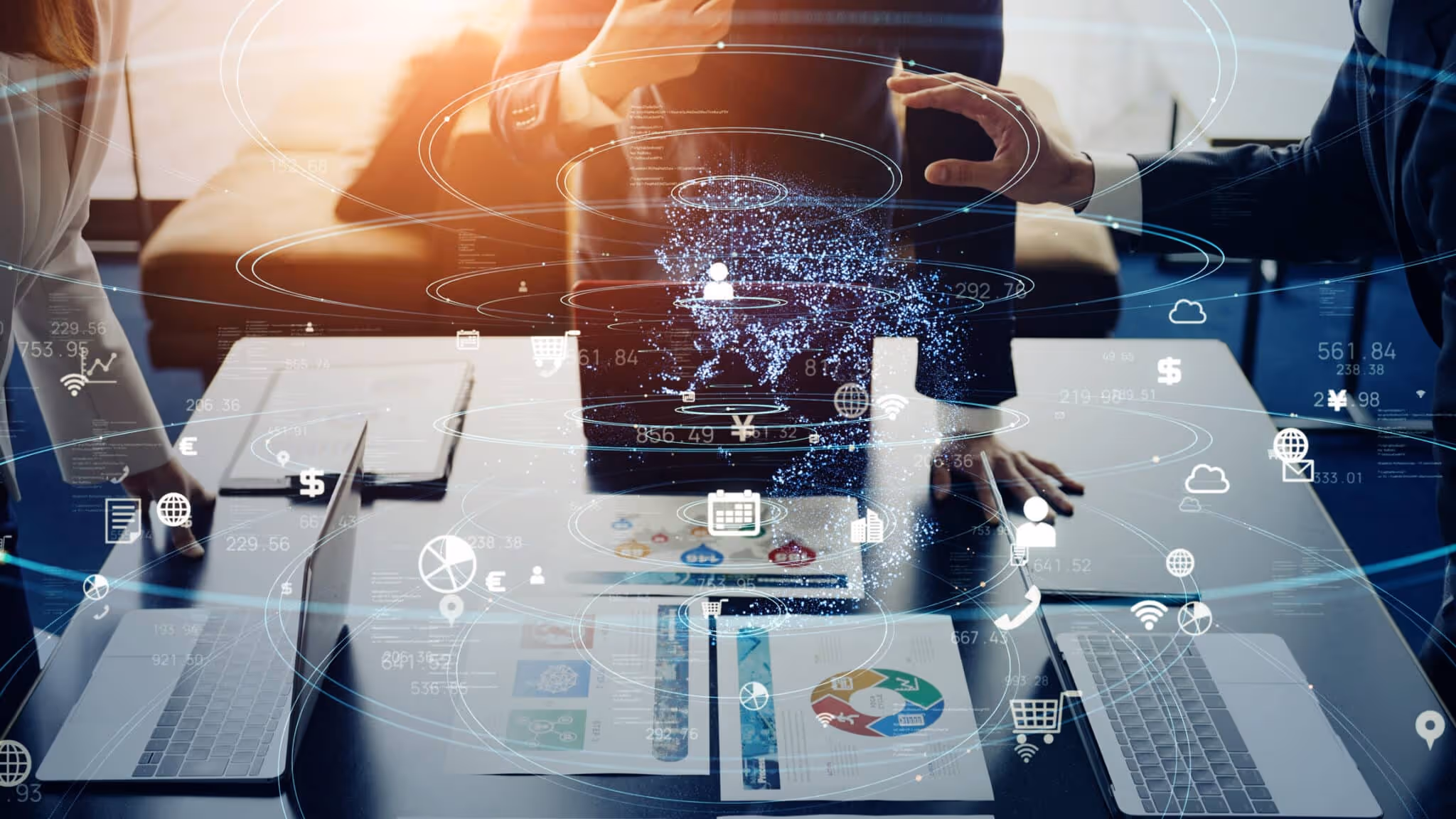 Business network concept. Business meeting. Marketing.