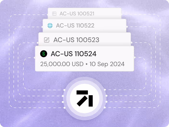 Screenshot of Finofo's interface displaying consolidated unpaid bills synced with ERP systems for streamlined management.