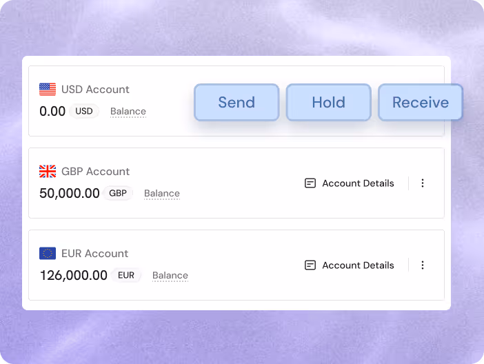 List of completed transfers without any wire fees or delays, with visual tags like “Fee-free” and “Instant.”