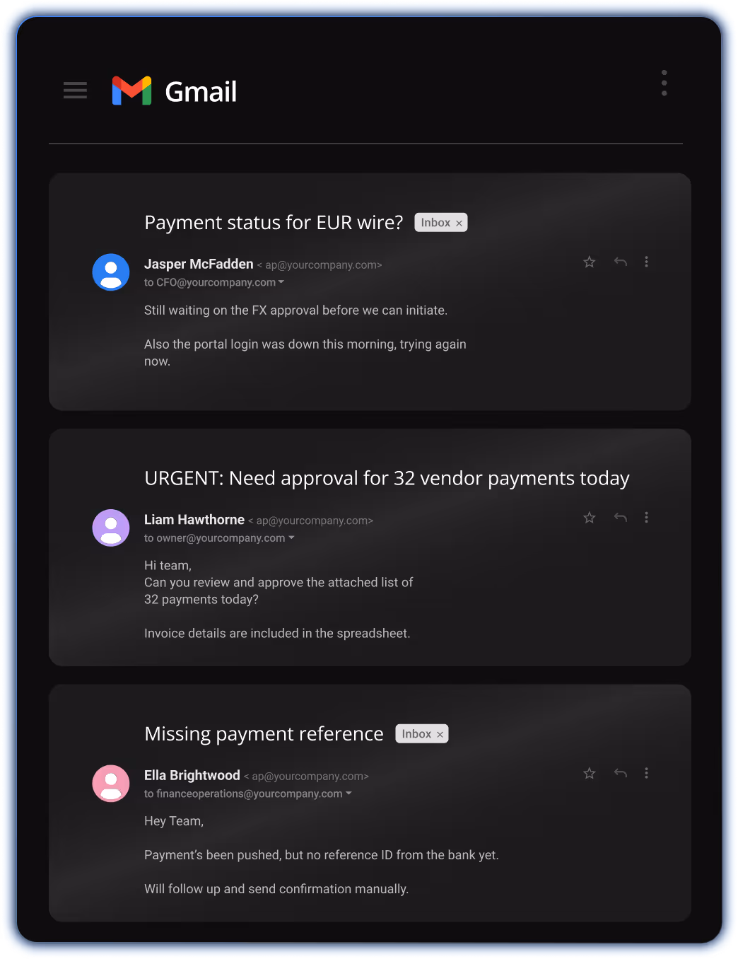 Delayed wire approvals and vendor follow-ups common in workflows from traditional banks like RBC, CIBC, BMO, TD, Scotia, and Wells Fargo.