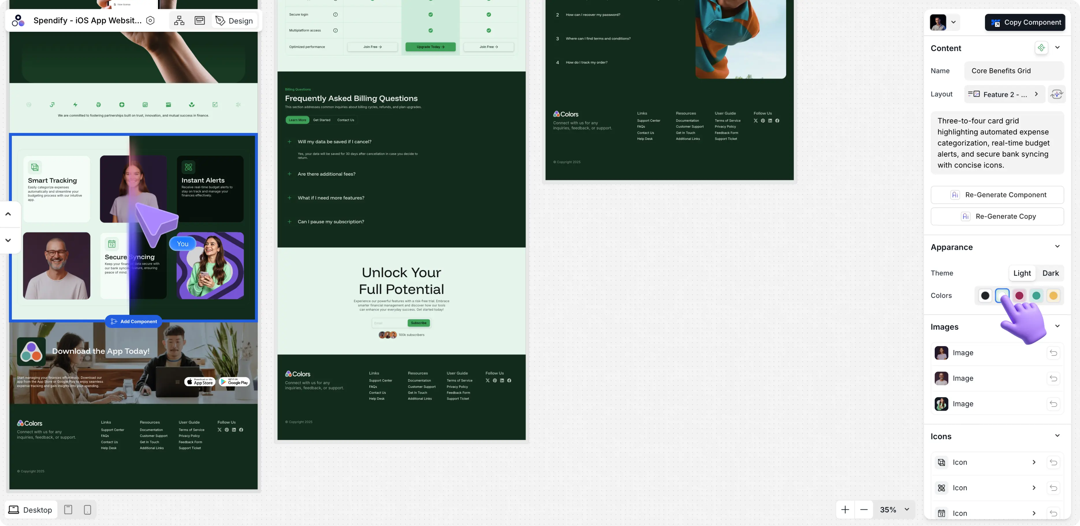 Free ai website builder – Modulify