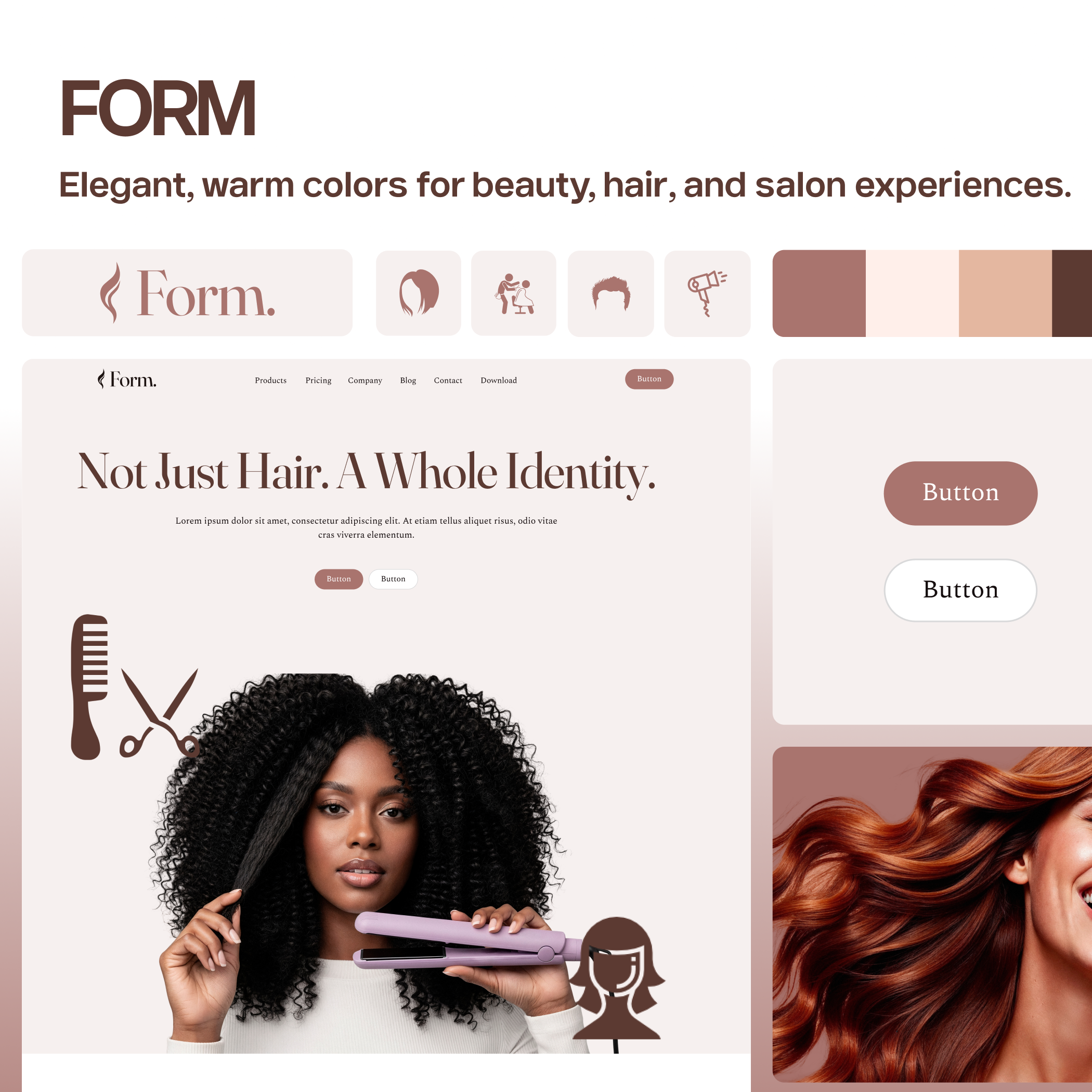 Modulify ai website builder – new design system for hairdresser