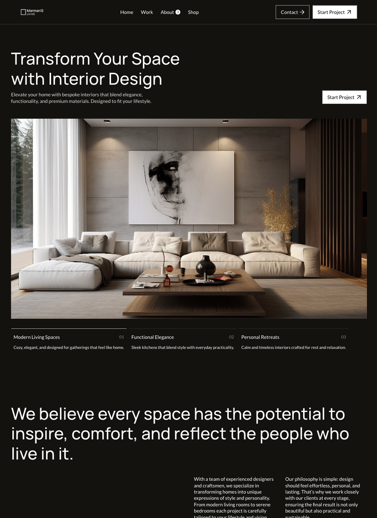 Premium Webflow templates for free – designed with Modulify AI website builder