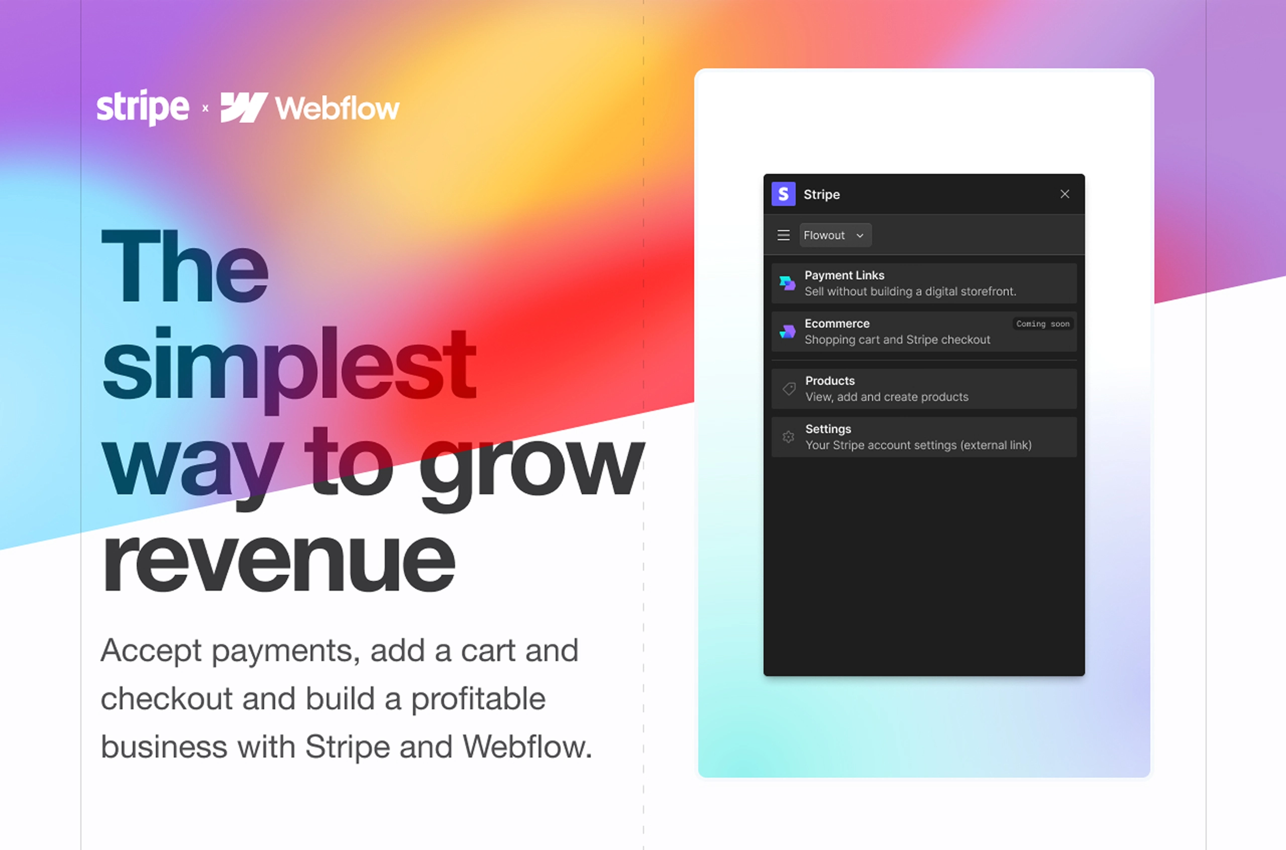 Stripe Webflow app
