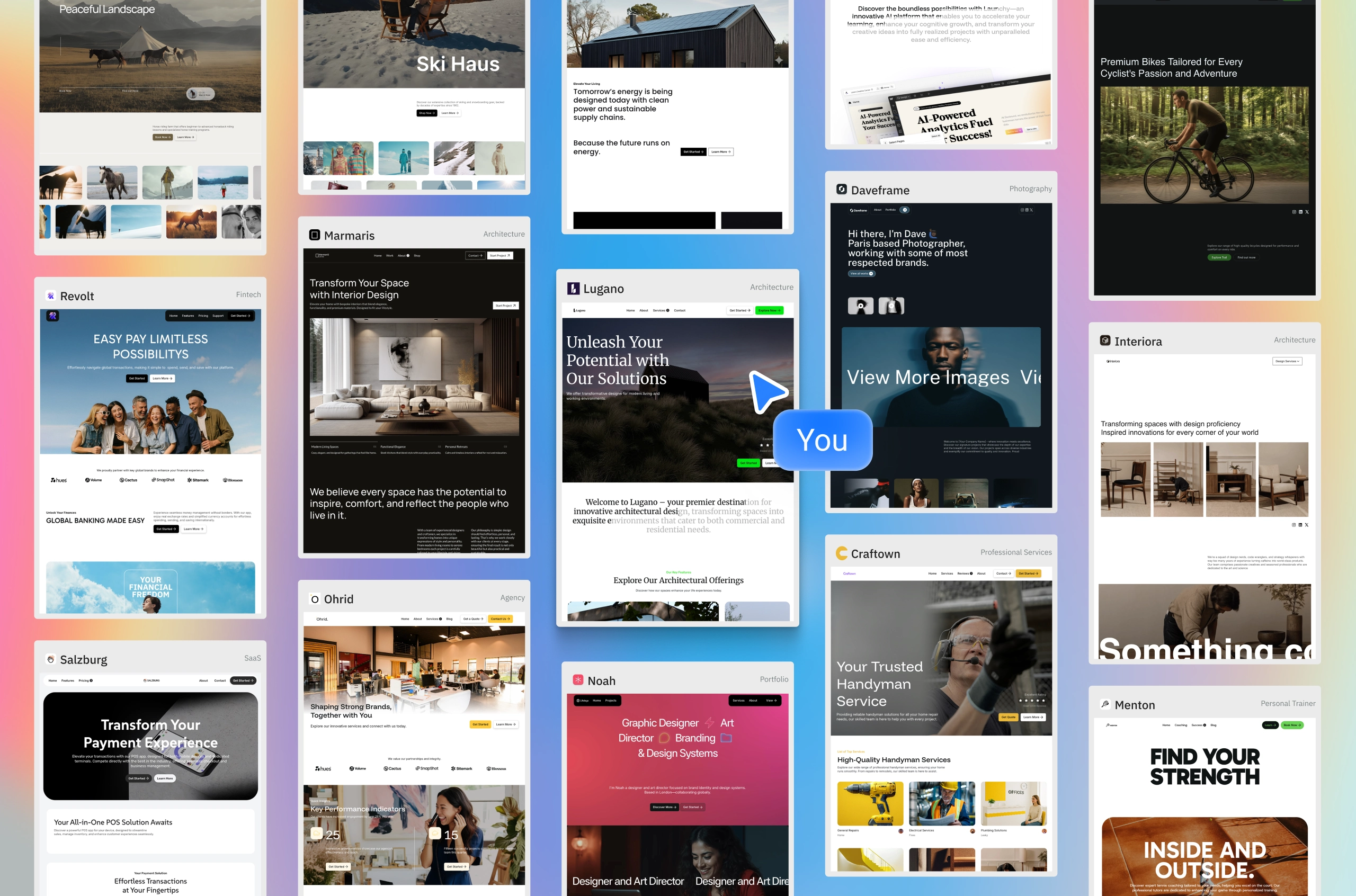 free webflow templates built with Modulify