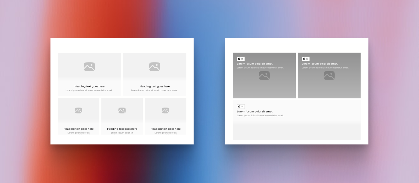 bento grids Webflow component designed and developed with Modulify