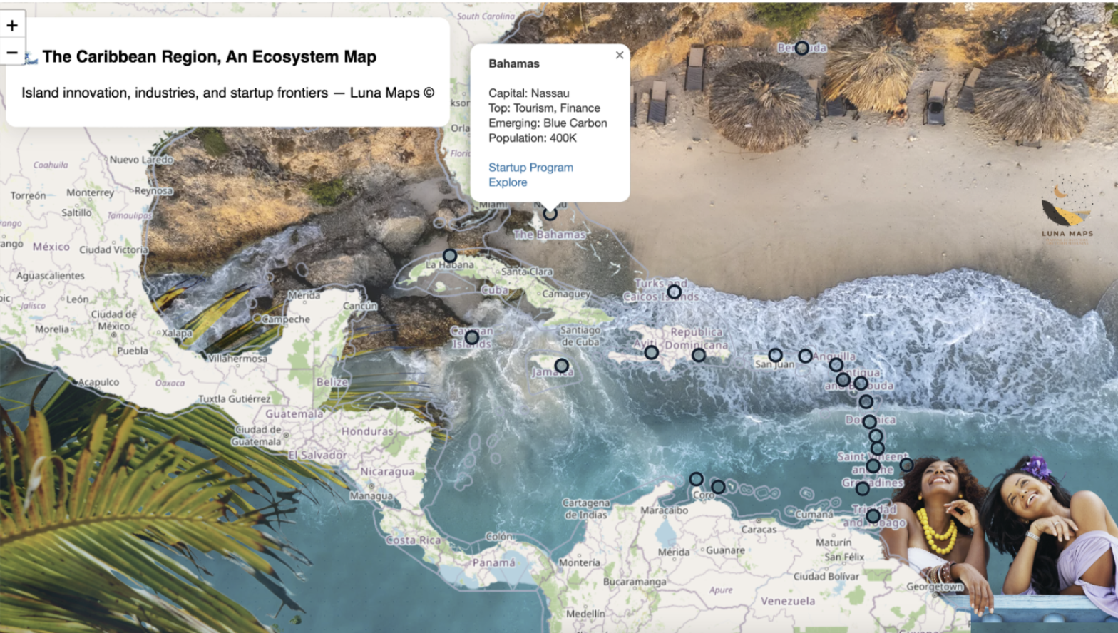 An interactive map of the Caribbean Innovation Economy