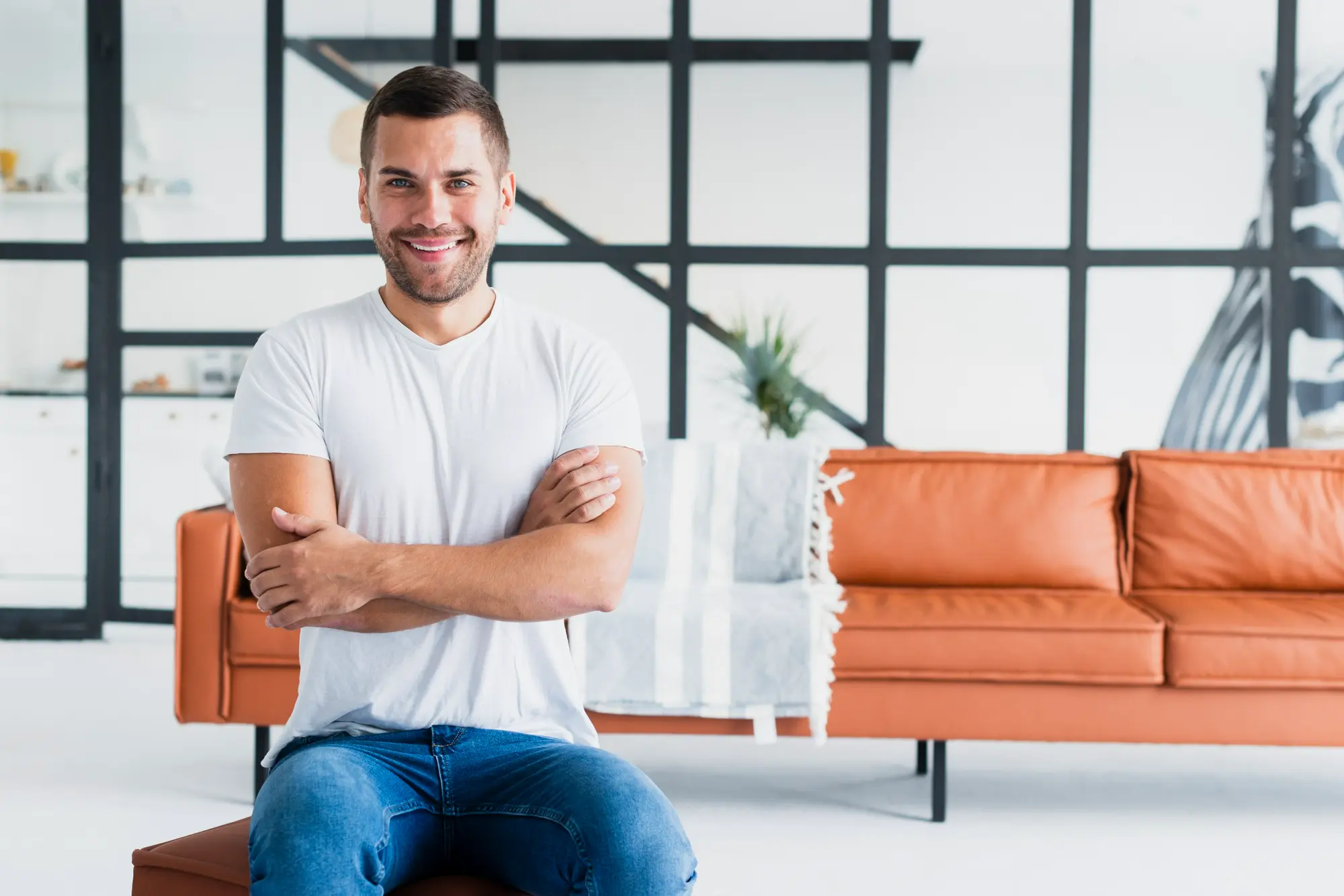 Man feeling confident and supported during partial hospitalization treatment