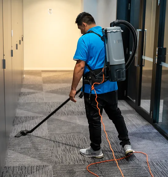 clean corp staff cleaning