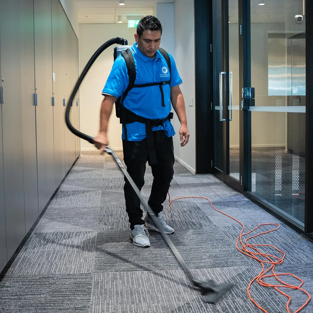 clean corp staff cleaning