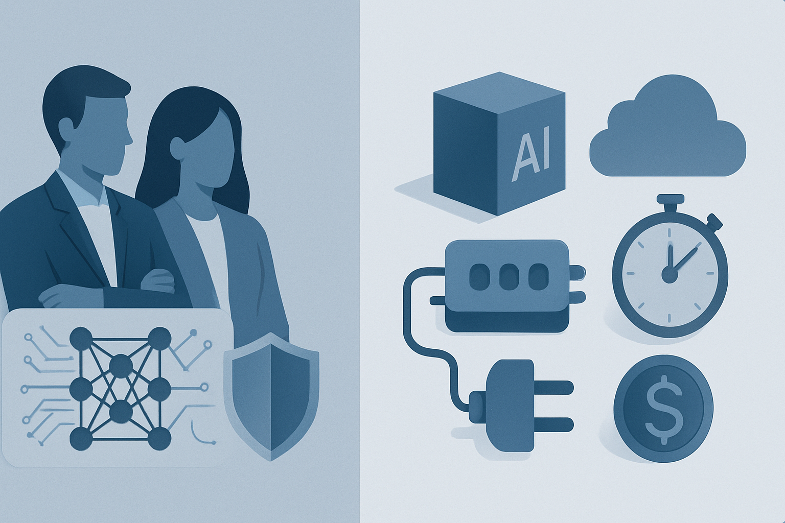 Header image for Custom AI vs off-the-shelf solutions: when to build