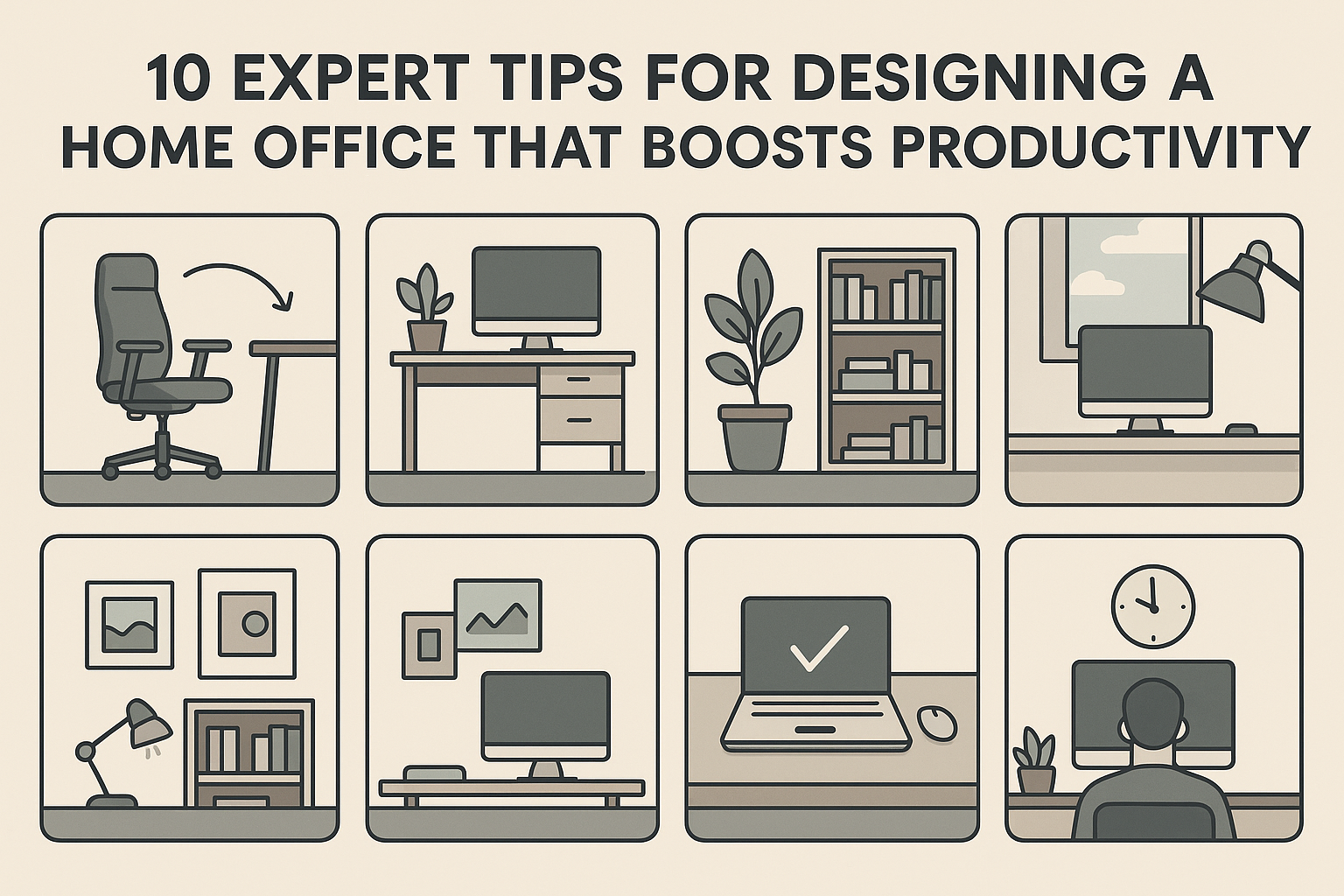 10 Expert Tips for Designing a Home Office That Boosts Productivity - creating a productive home office environment