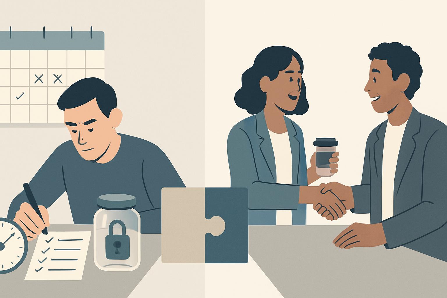 Header image for Commitment Devices vs Accountability Partnerships: Which Drives Better Results for Low-Discipline and Socially-Driven Professionals