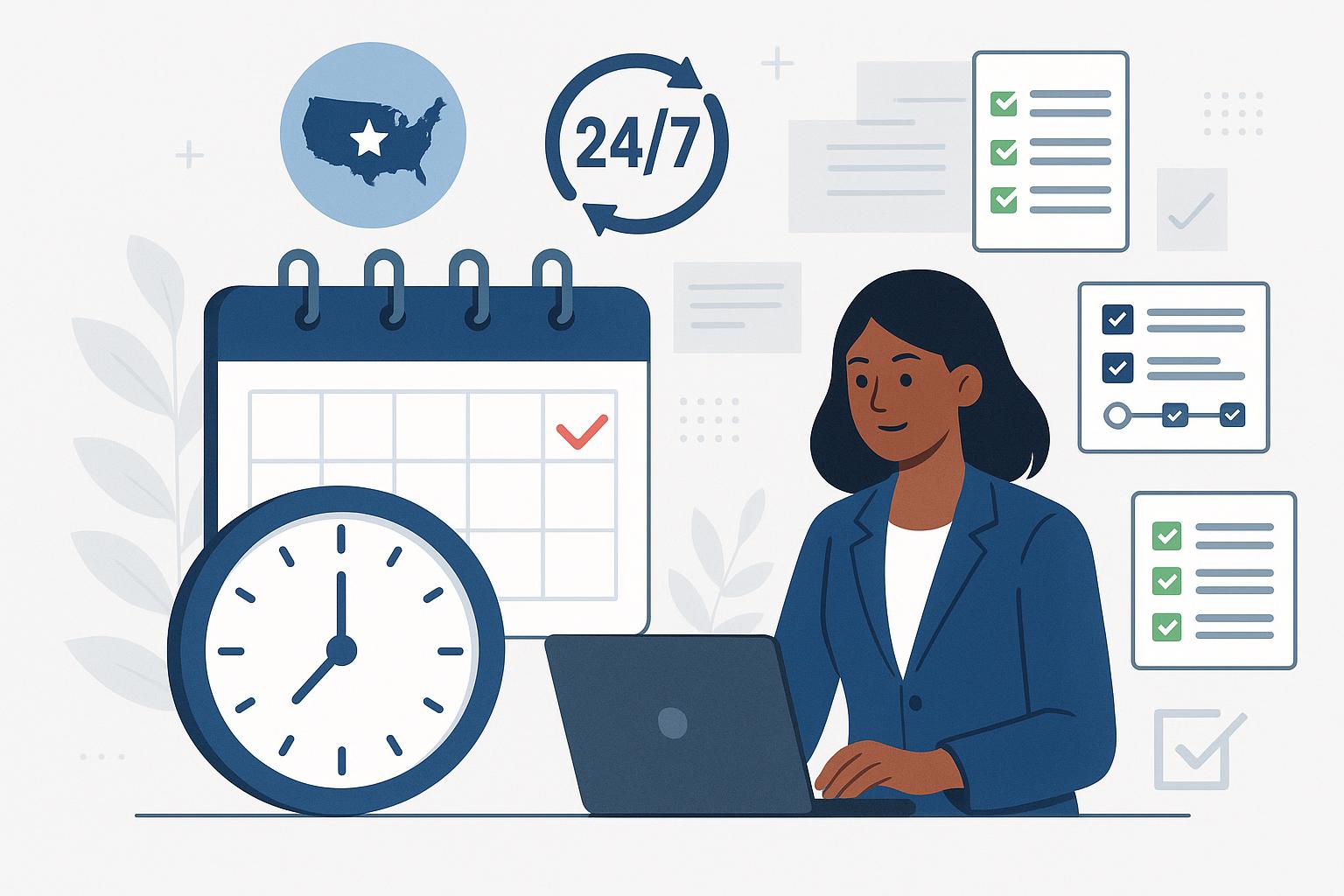 Never Miss an Appointment: The Ultimate Guide to U.S.-Based 24/7 Scheduling Assistants - 24/7 scheduling assistant US-based