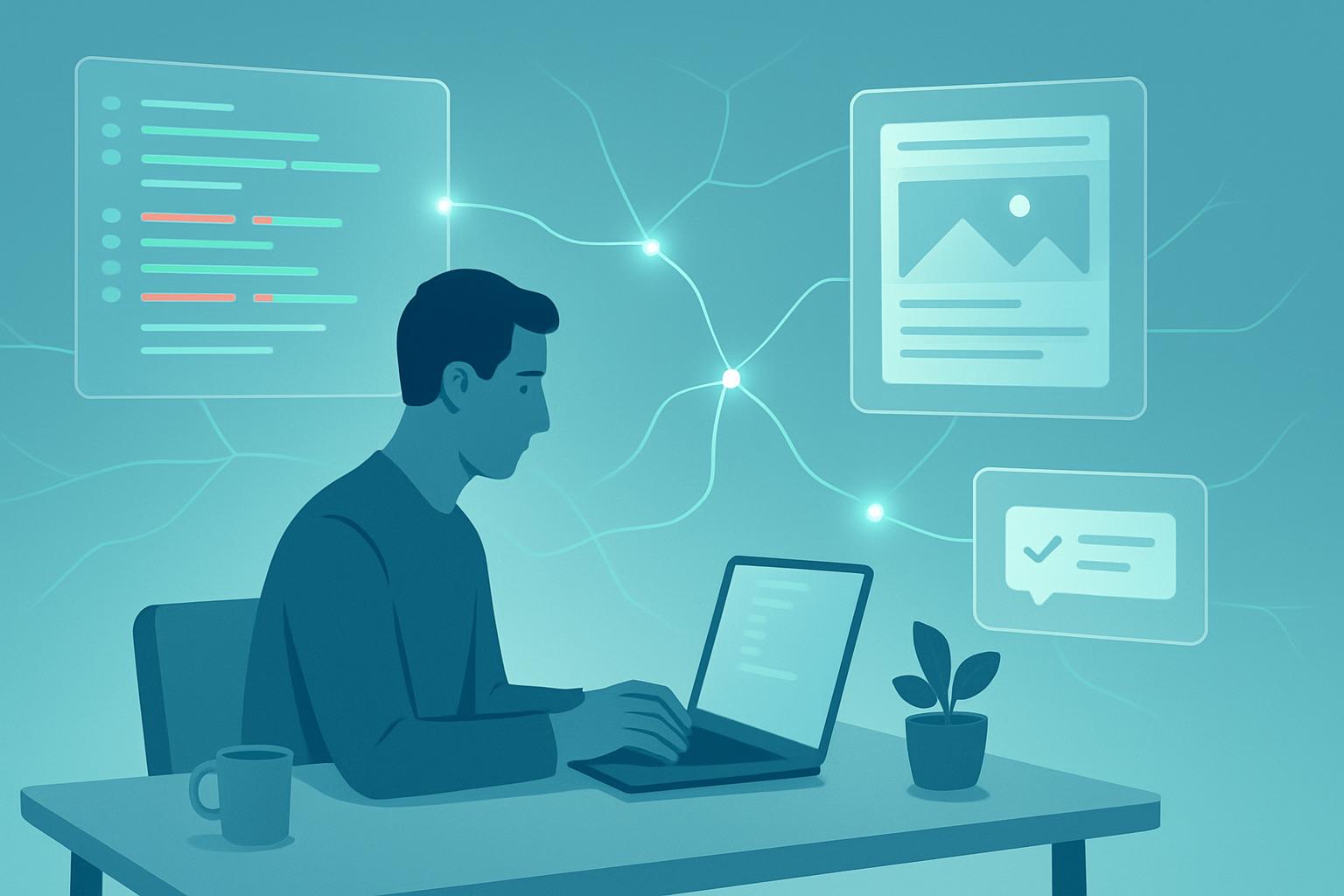Header image for Practical AI Workflows for Individual Contributors to Speed Design Reviews and Code Feedback
