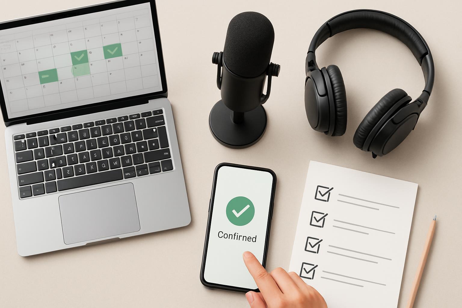 Header image for Scheduling Etiquette Playbook for Assistants: Best Practices for Podcast Guests & Media Bookings