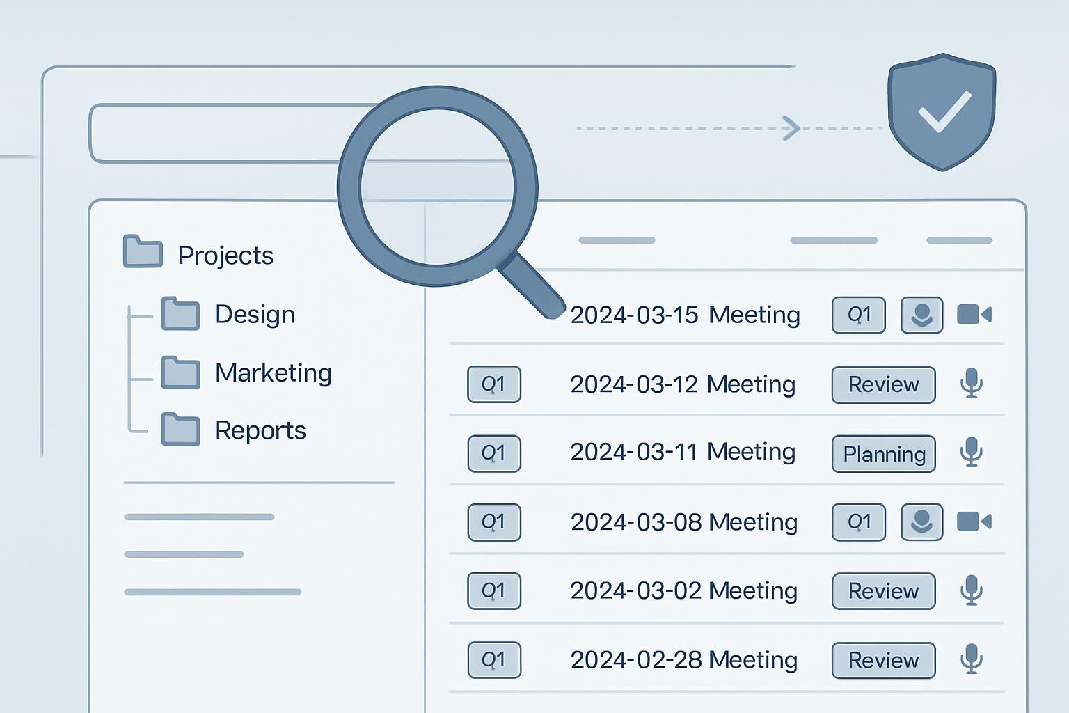 Header image for Practical Naming and Filing Conventions for Meeting Recordings and Artifacts: Improve Searchability and Compliance
