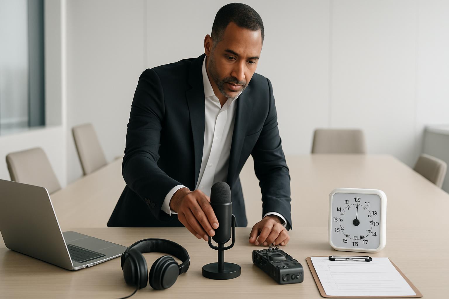 Header image for Executive Audio Setup Checklist: Produce Broadcast-Quality Meeting Recordings in 15 Minutes