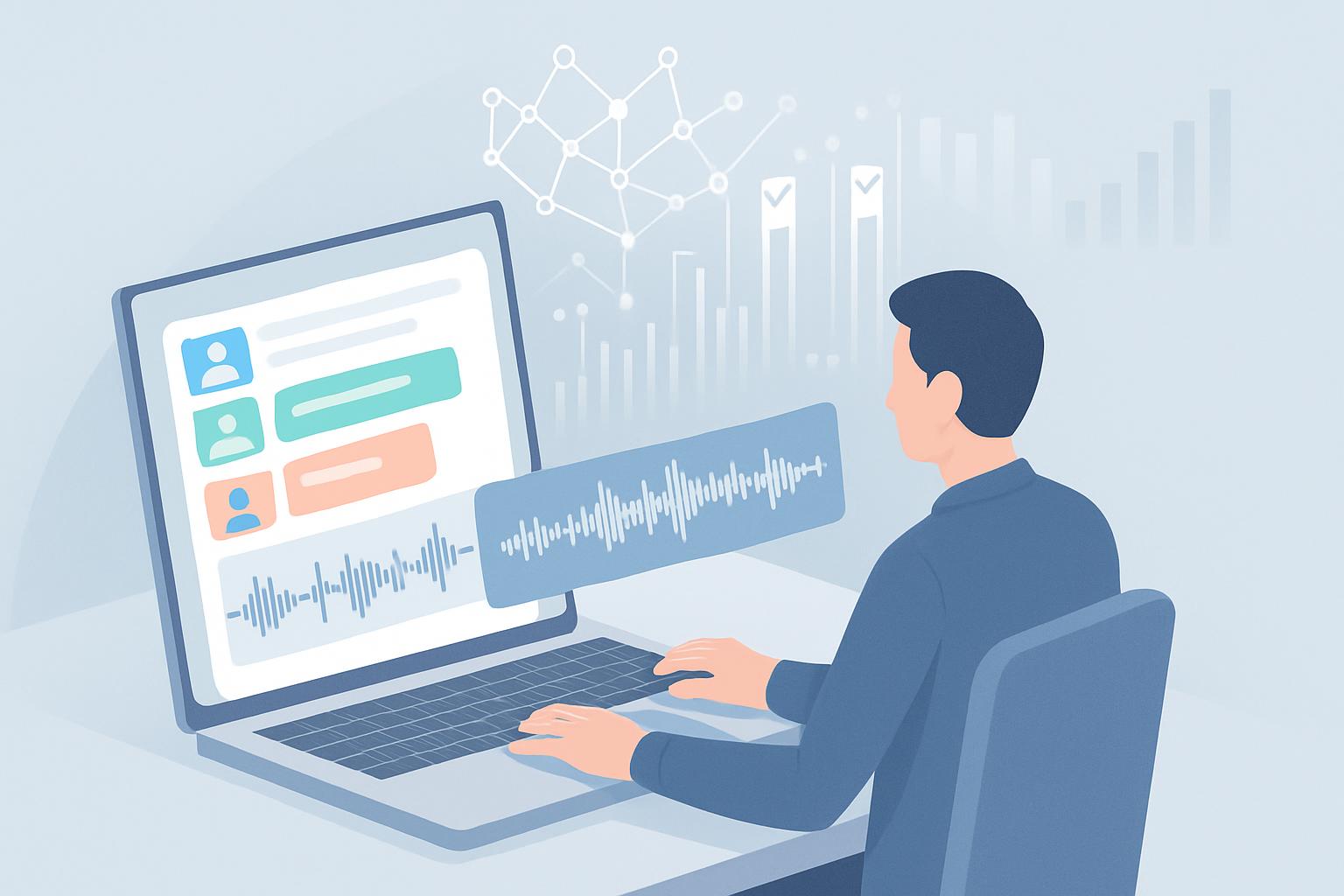Header image for Scaling Accurate Speaker Attribution with Hybrid Human + ML Workflows