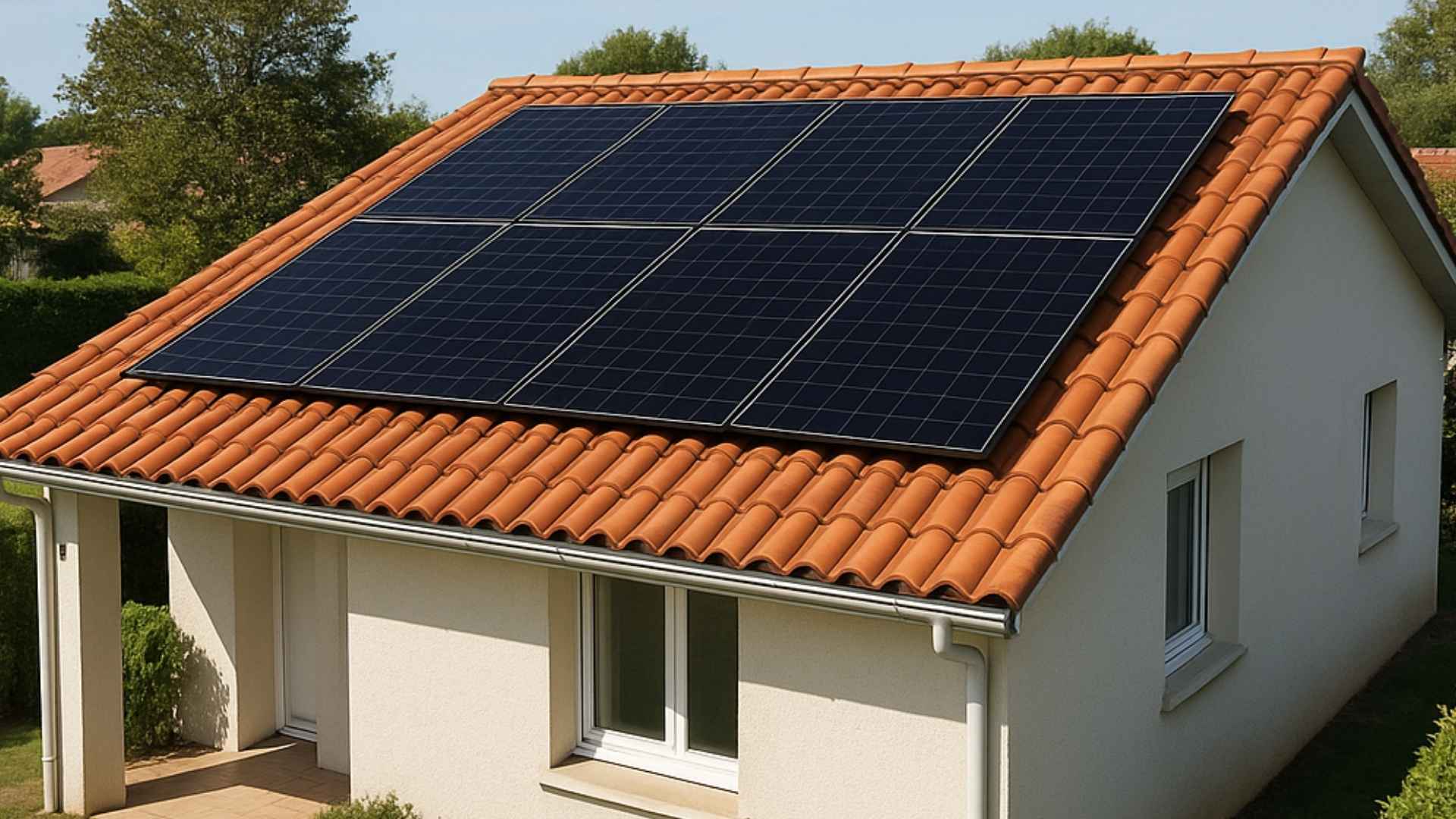 8 panneaux de 500 Wc