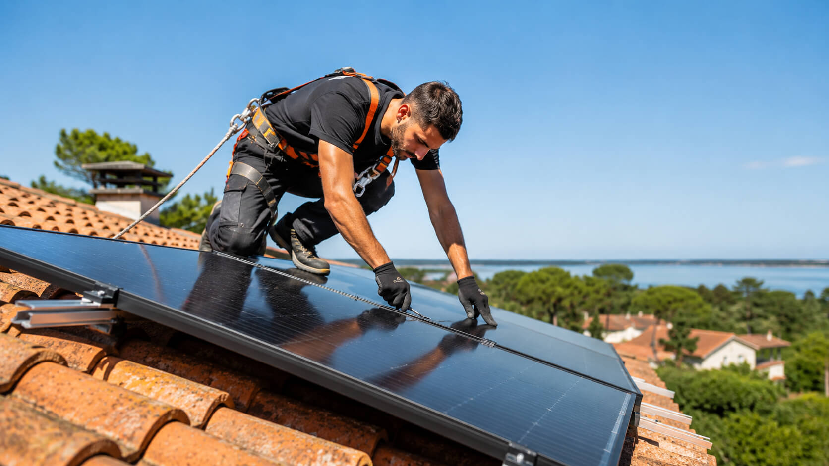 technicien install panneaux