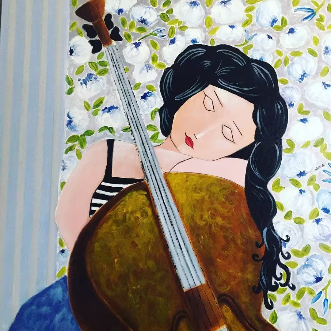 Erica Bordignon musician painting